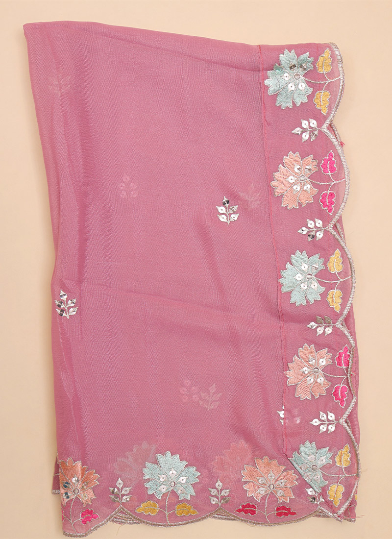 Sequins Embroidered Lavender Satin Silk Designer Lehenga Choli