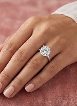 Luxury Gold 925 Sterling Silver Moissanite Ring