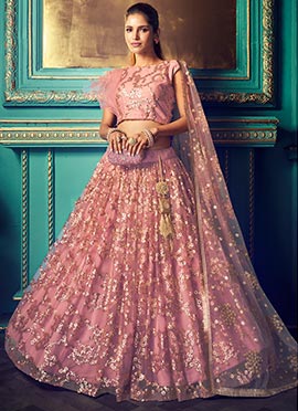 mauve bridal dress