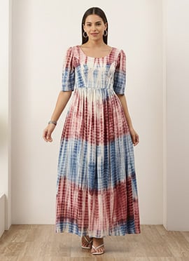 Teen Girls Multi Color Maxi Dress