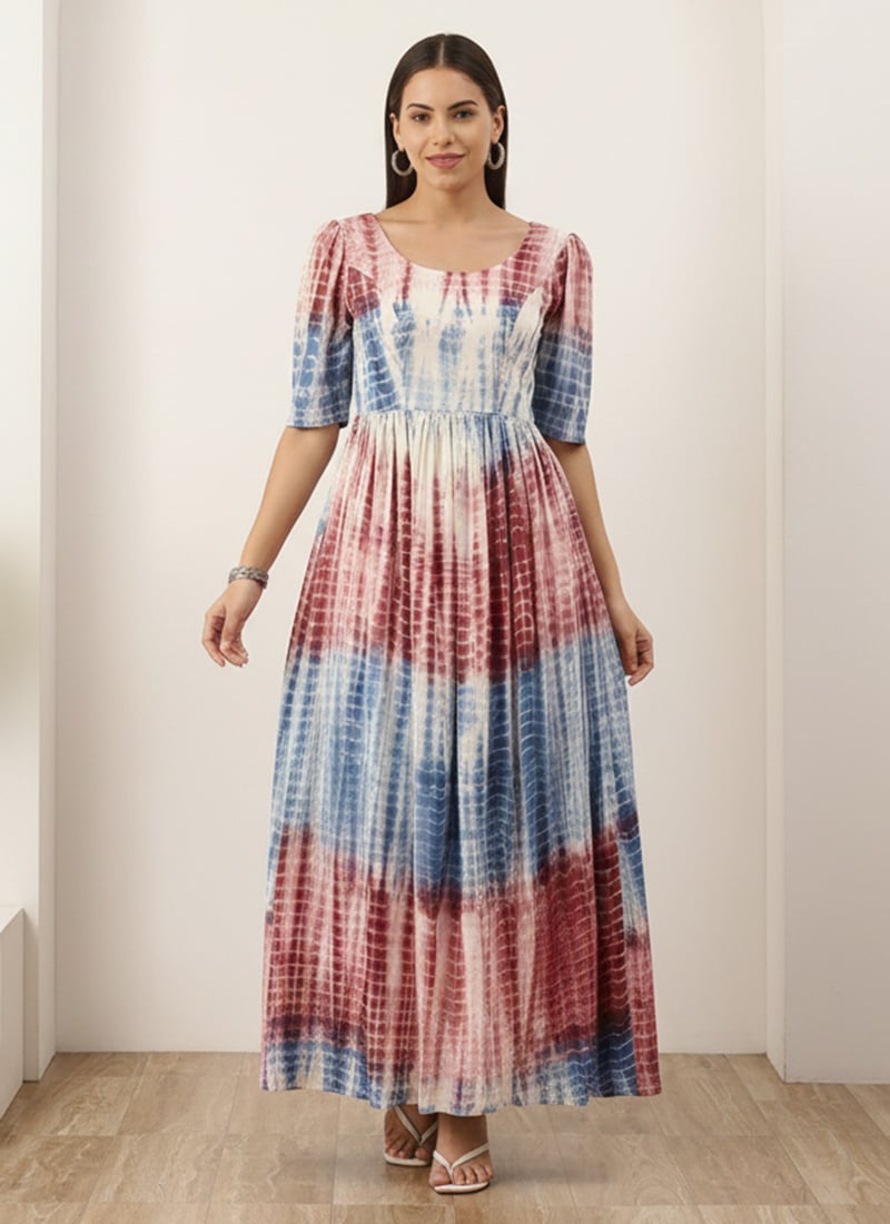 Teen Girls Multi Color Maxi Dress