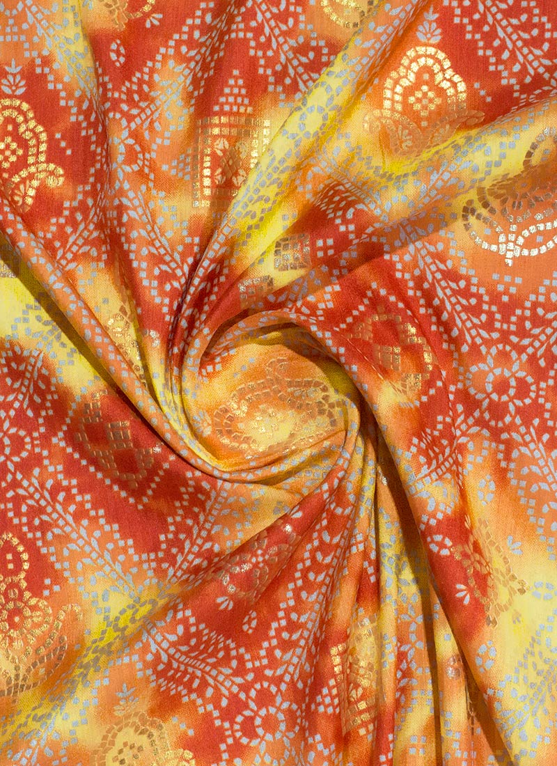 MultiColored Printed Cotton Fabric
