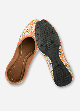 Multicolor Embroidered Juti