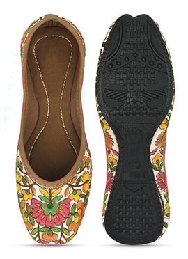 Multicolor Embroidered Juti
