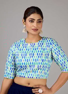 Multicolor Printed Cotton Blouse
