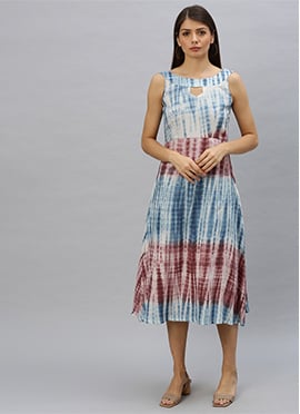 Multicolor Tye N Dye Dress