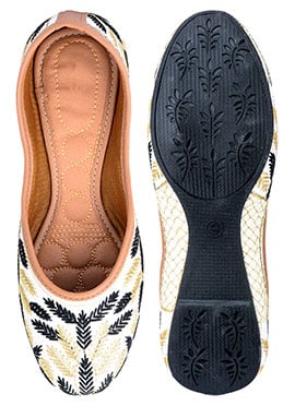 Multicolor Zari Work Juti