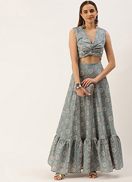 Multicolored Modal  Digital printed Dress