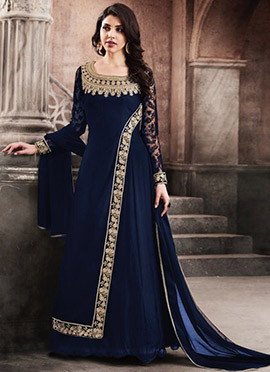 long plain anarkali