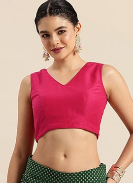 Pink Art Silk Blouse