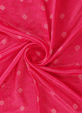 Pink Art Silk Fabric