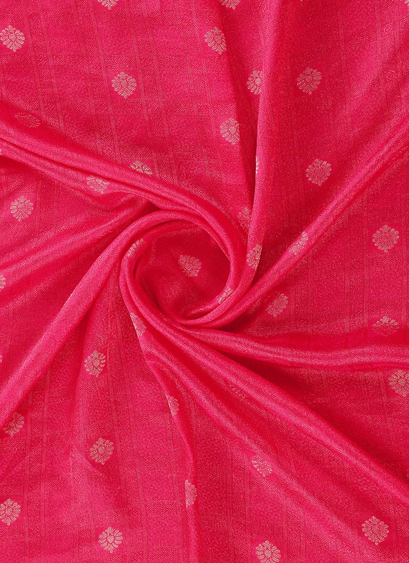 Pink Art Silk Fabric