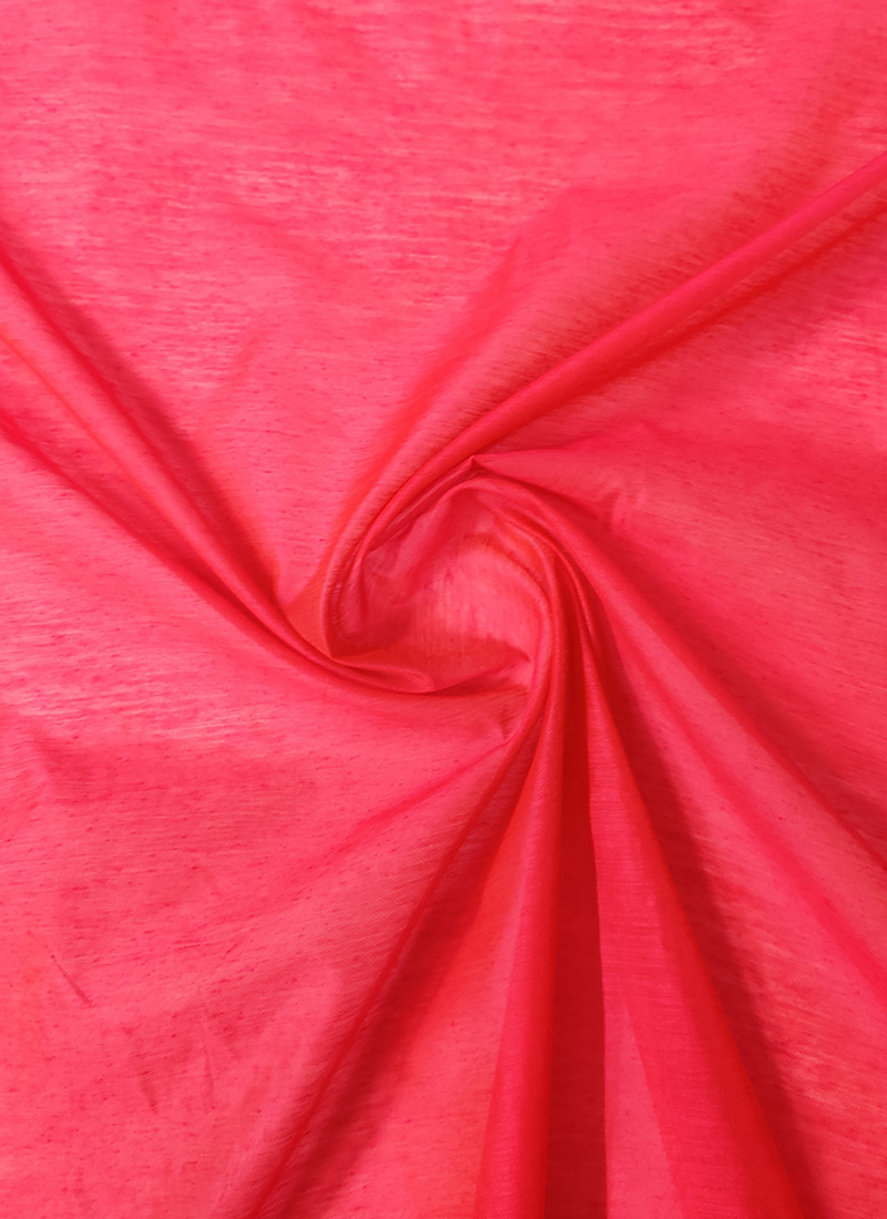 Pink Chanderi Cotton Fabric