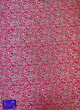Pink Jacquard Art Silk Fabric