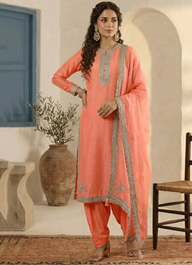 Pink Silk Beautuful Salwar Suit