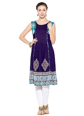 Purple Cotton Kurti