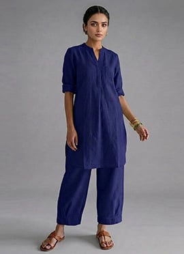 Purple Urban Ease Cotton Co Ord Set