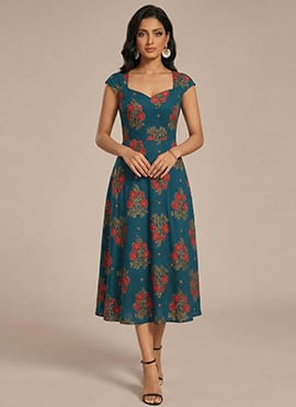 Rayon Printed Kurta Set