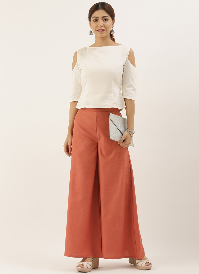 Shop EthnoVogue TENCEL White Crop Top N 