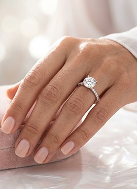 Timeless 925 Sterling Silver Moissanite Ring