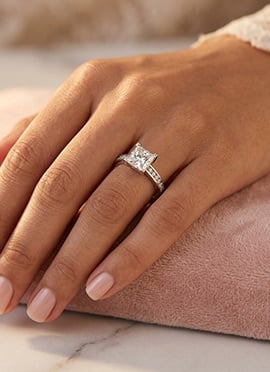 Timeless Rose Gold 925 Sterling Silver Moissanite Ring