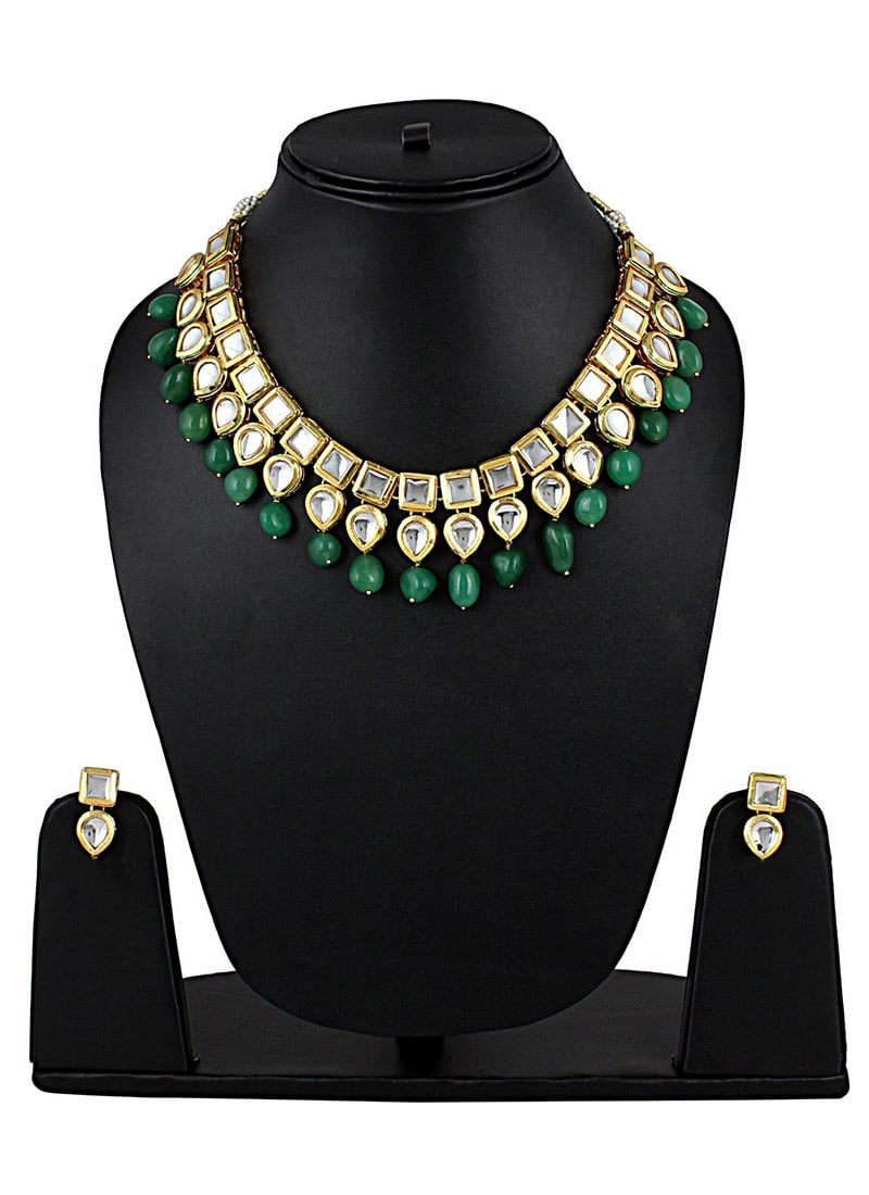Tricolor Necklace Set Party Wear