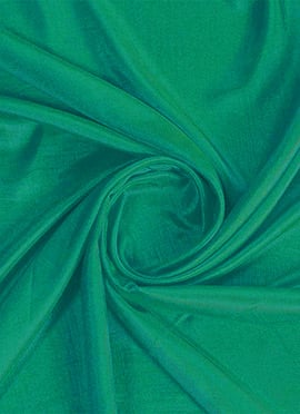 Turquoise Green Poly Silk Fabric