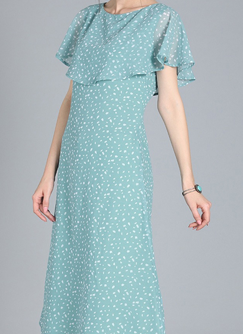 Women Blue & White A-Line Kurta