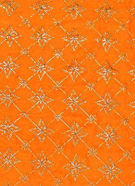 Yellow Gota Chinnon Fabric