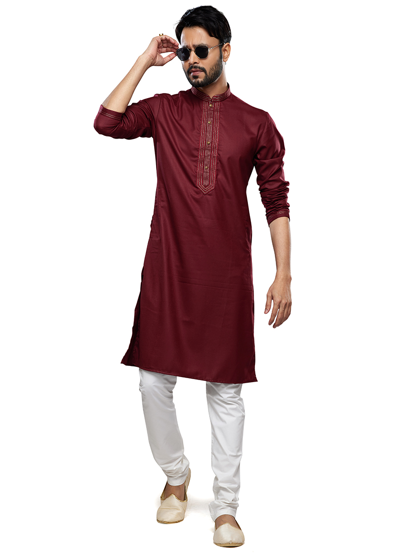 Artisanal Silk Kurta Pyjama Party Wear