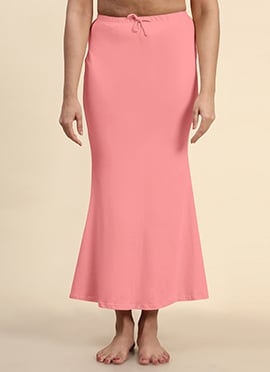 Baby Pink Polyester Fishcut Shapewear