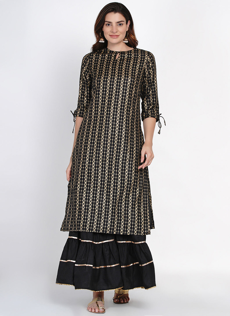 Cotton sharara set