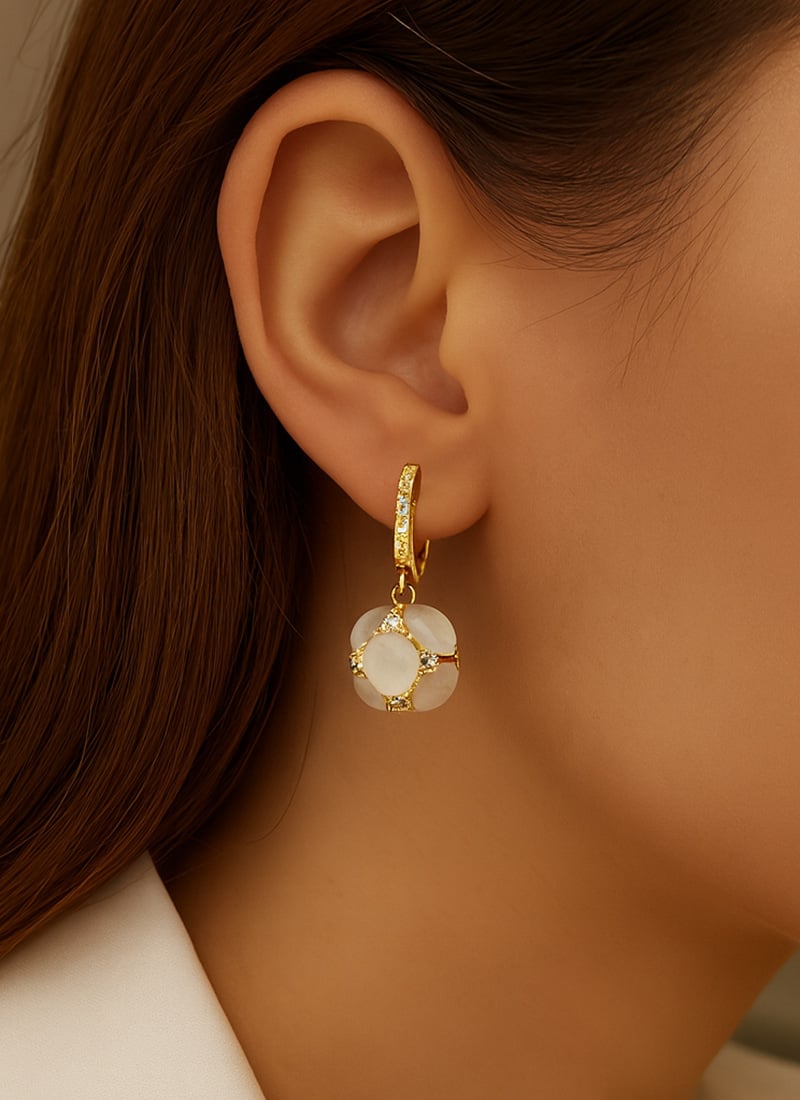 Beautiful Drops In Golden For Women After Six Wear