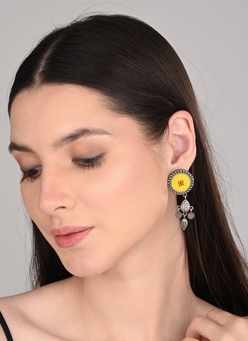 Beautiful Yellow Hand Painted Drops After Six Wear