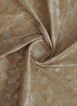 Beige Brocade Fabric