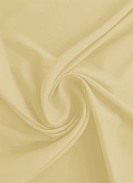 Beige Crepe Plain Fabric
