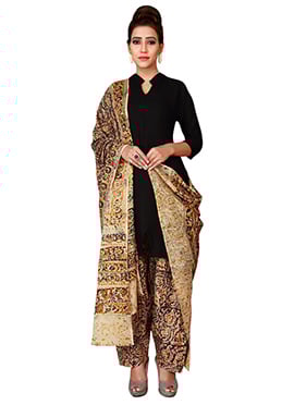 Beige N Brown Cotton Patiala Pant