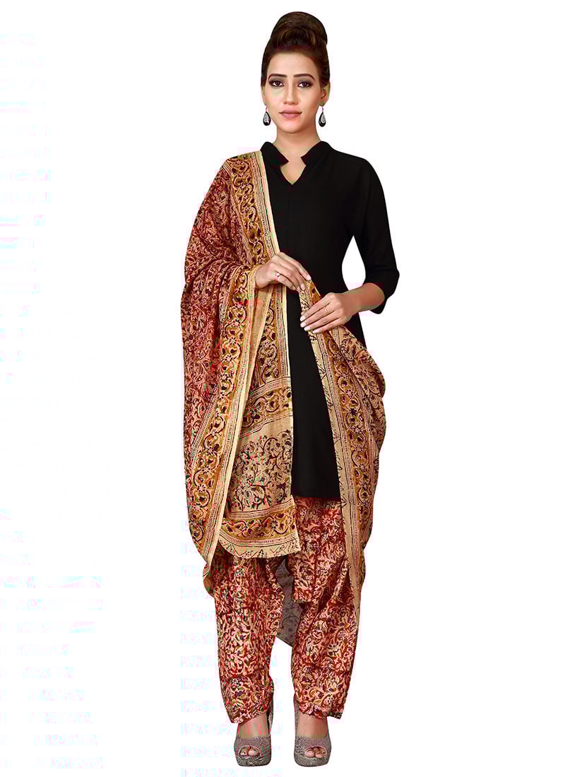 Beige N Red Cotton Patiala Pant After Six Wear