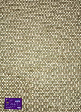 Beige Net Beads Embroidery Fabric
