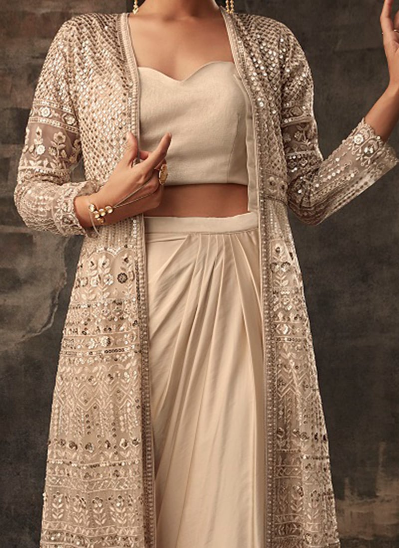 anarkali suit with belt