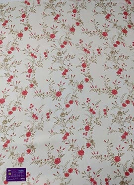 Beige Printed Organza Fabric