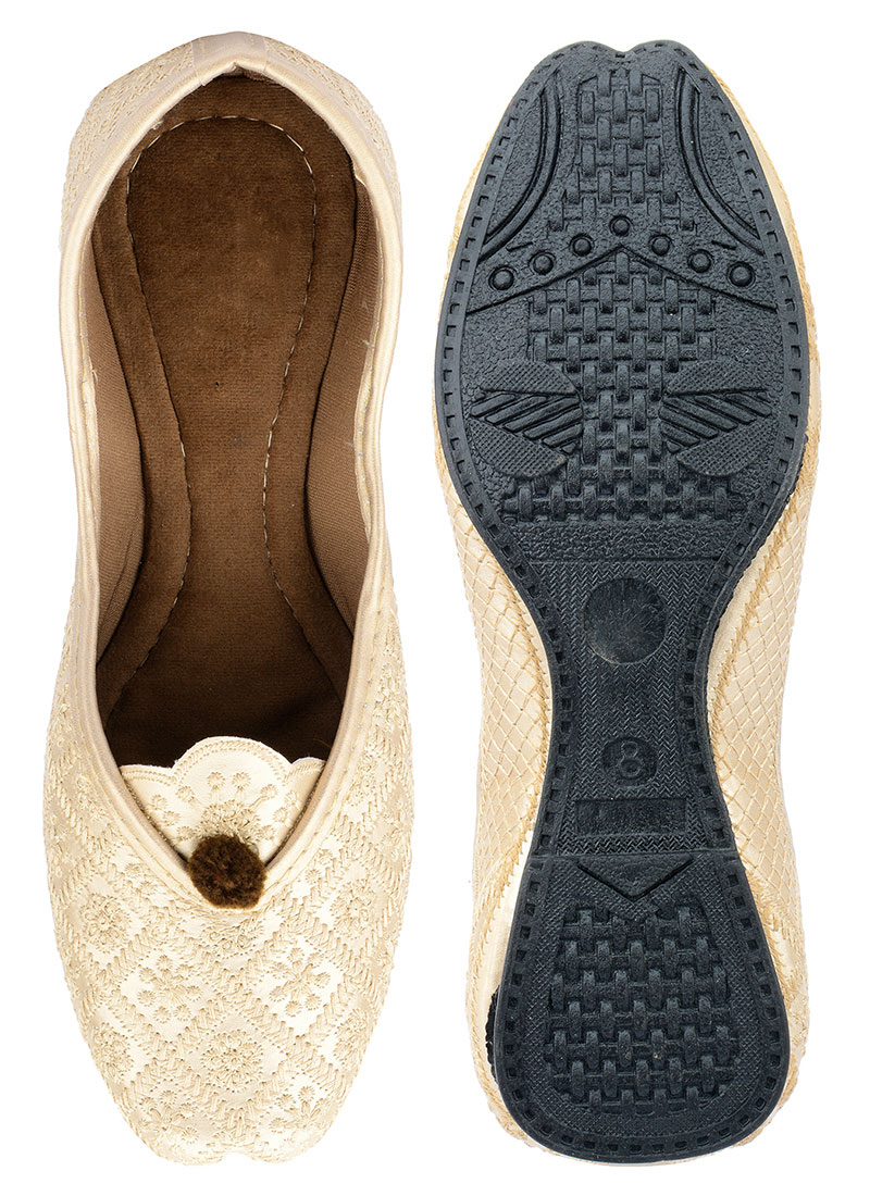 Beige Thread Work Juti