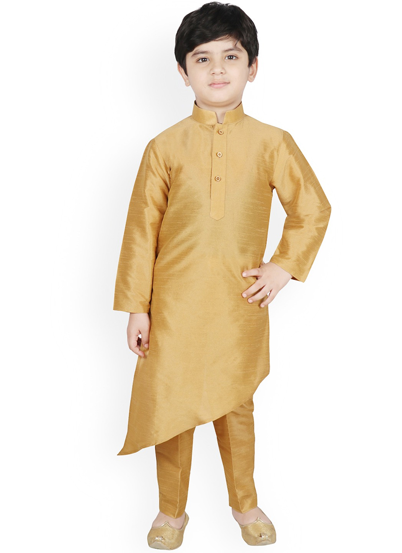 Bespoke Silk Dupion Kids Boys Kurta Pyjama Party Wear