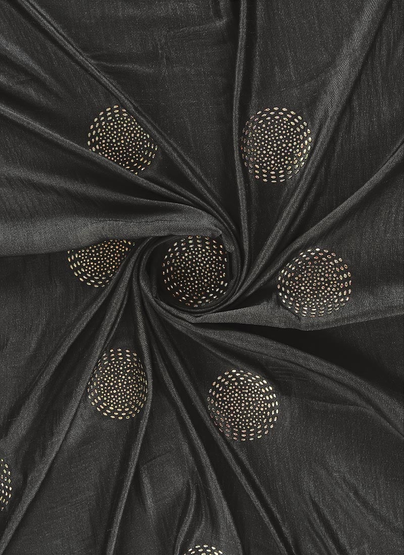 Buy Grey Art Silk Fabric, Printed, blended patterned Online Shopping