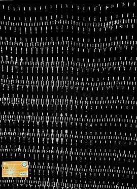 Black Faux Georgette Embroidered N Sequins Fabric