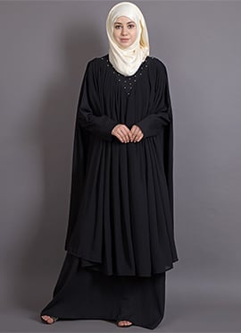 Black Georgette Abaya