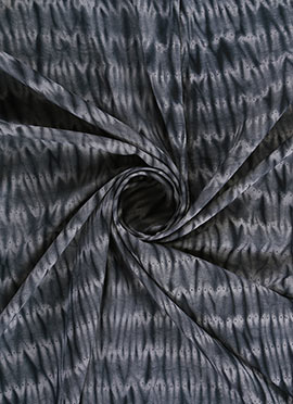 Grey N Black Muslin Fabric