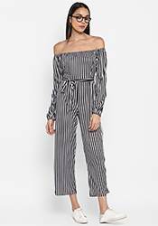 white polyester jumpsuit