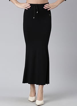 Black Plus Women Saree Skirt