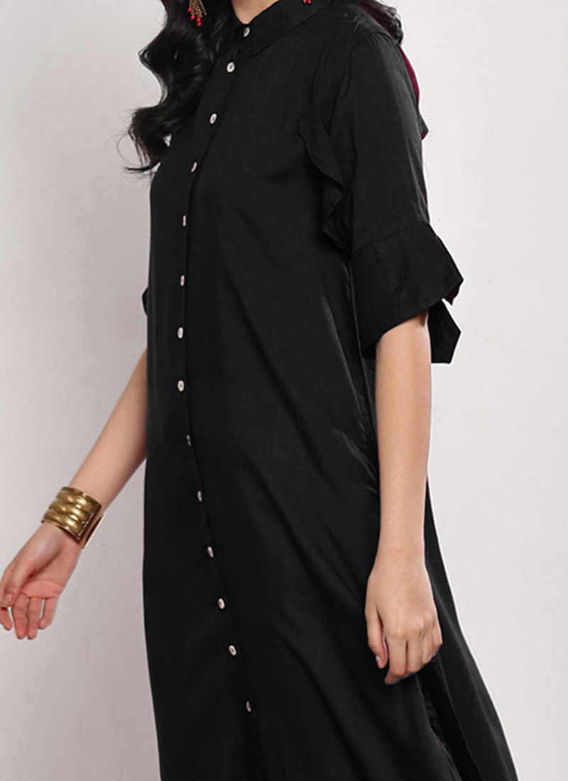 Arsh Black Kurta Pant main image 1